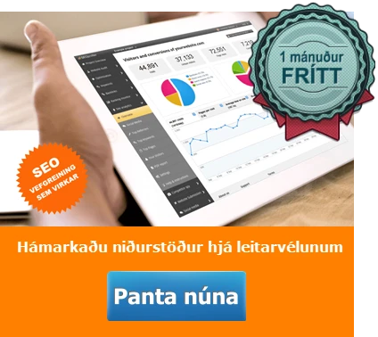 vefsidugreining markvis